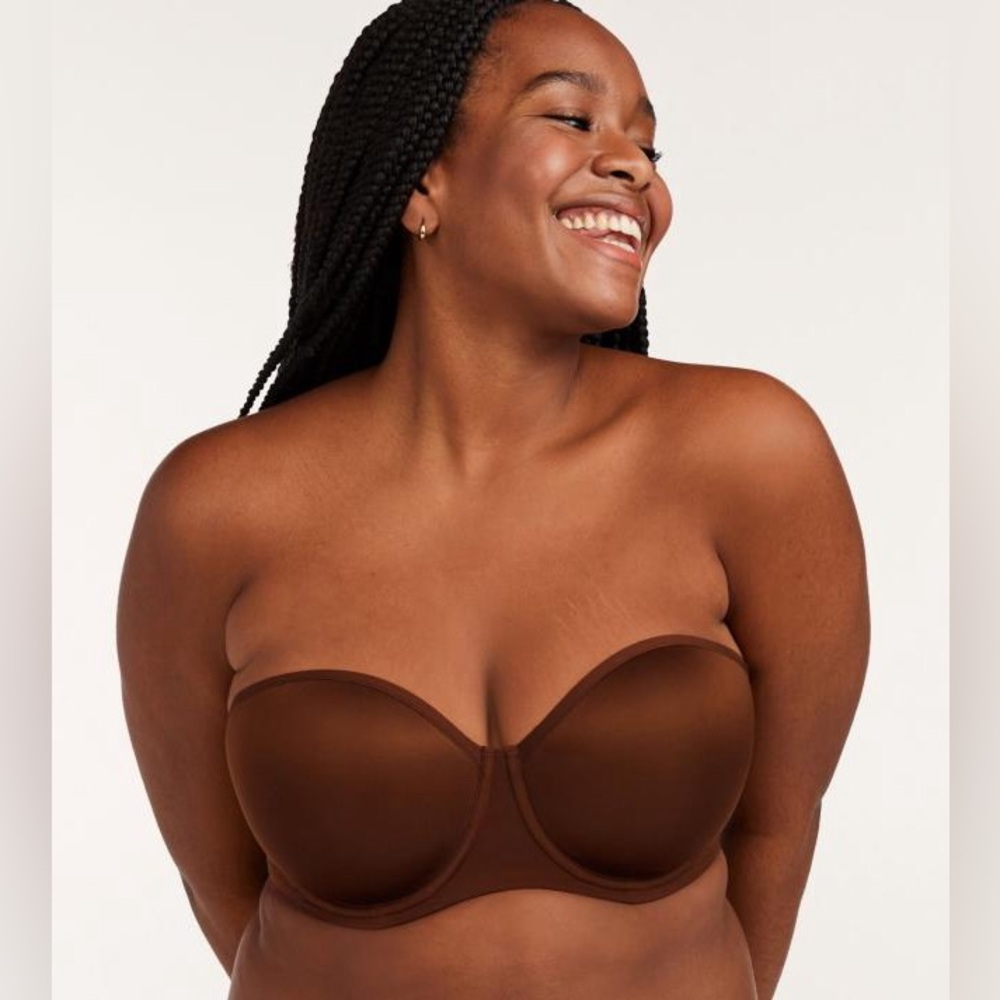 Thirdlove brown “classic strapless bra”